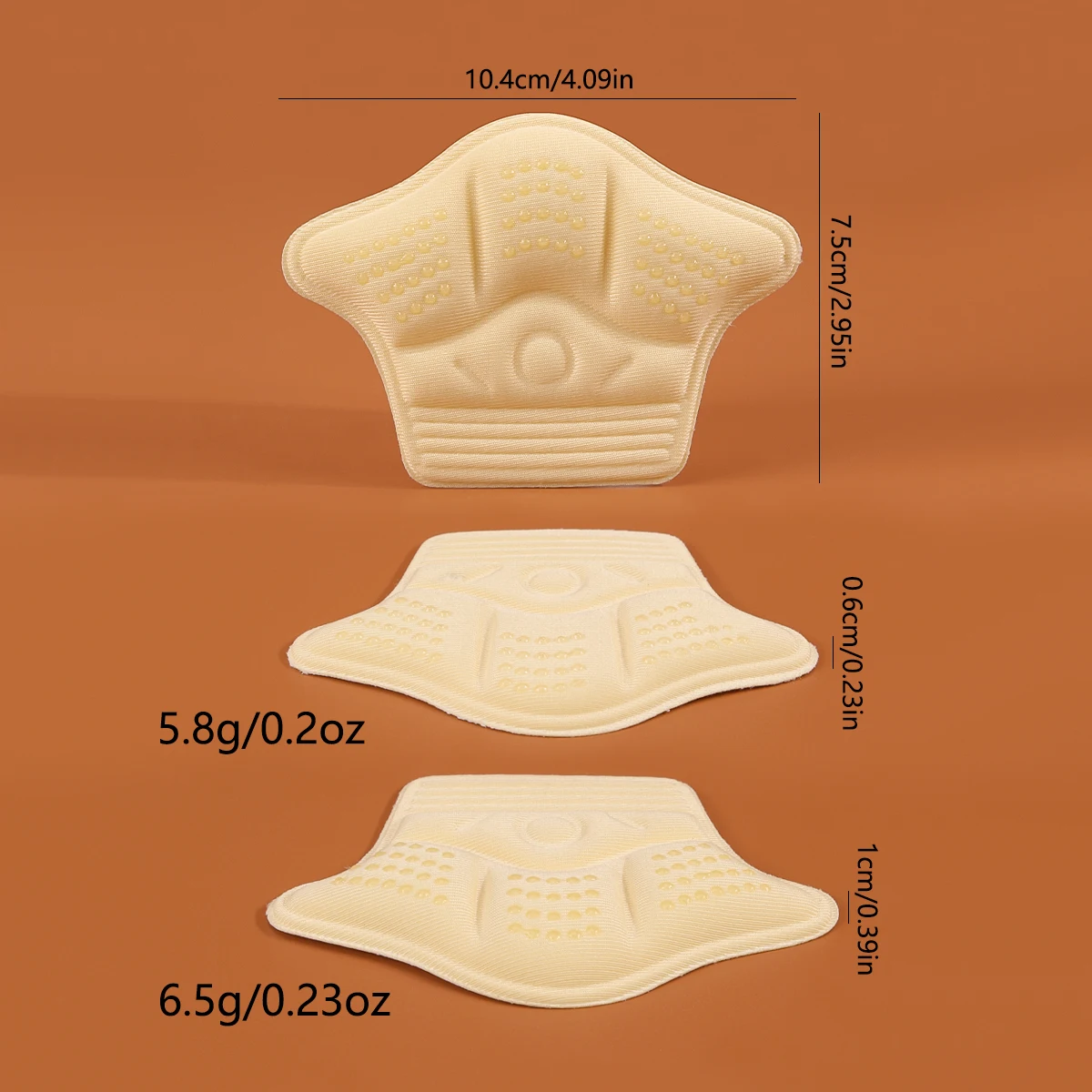 Heel Protection 1 Pair Shoe Insoles For Too Large Shoes Heel Cushion to Reduce Shoes Insoles-Self Adhesive Pads
