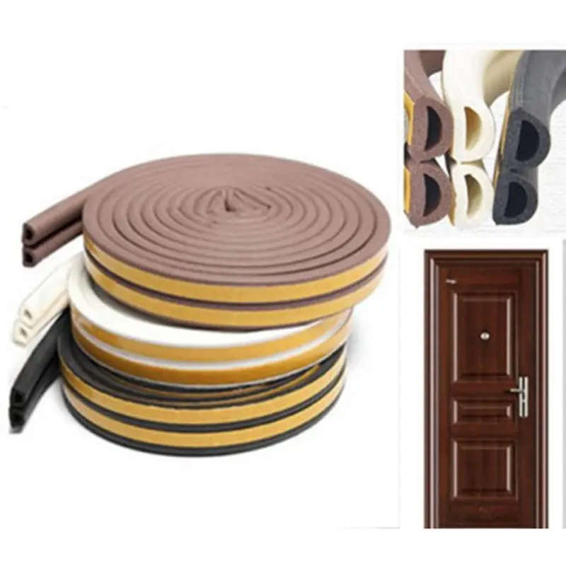 DIPE self-adhesive door and window sealing strip glass window anti-collision rubber strip foam sound insulation strip