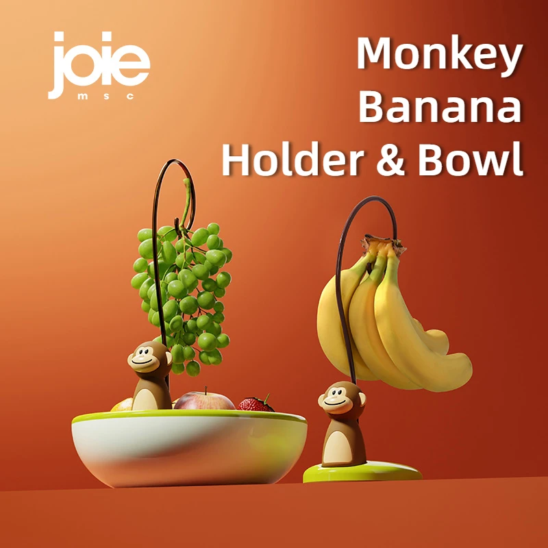 joieBananaHolderFruitPlateMonkeyBananaTreeBowlforHomeLiving