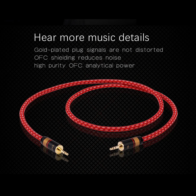 Premium AUX Audio Extension Cable – 3.5mm Universal Jack for Headphones & Speakers