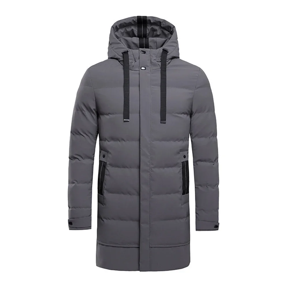 Men\'s Winter Thickened Mid-long Jacket Outdoor Recreation Warm Casual Hooded Thick Coat With High Quality Down Jacket