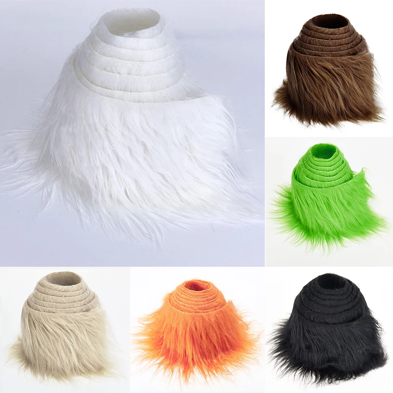 1.5M Faux Fur Ribbon Tape DIY Apparel Sewing Fluffy Trim Trimming Fabric Sewing Costume Shoes Decoration Plush Fur Stripe fur fabric
