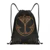 Custom Tomorrowland Belgian Electronic Dance Drawstring Bag Men Foldable Sports Gym Sackpack Music Festival Shopping Backpacks 1
