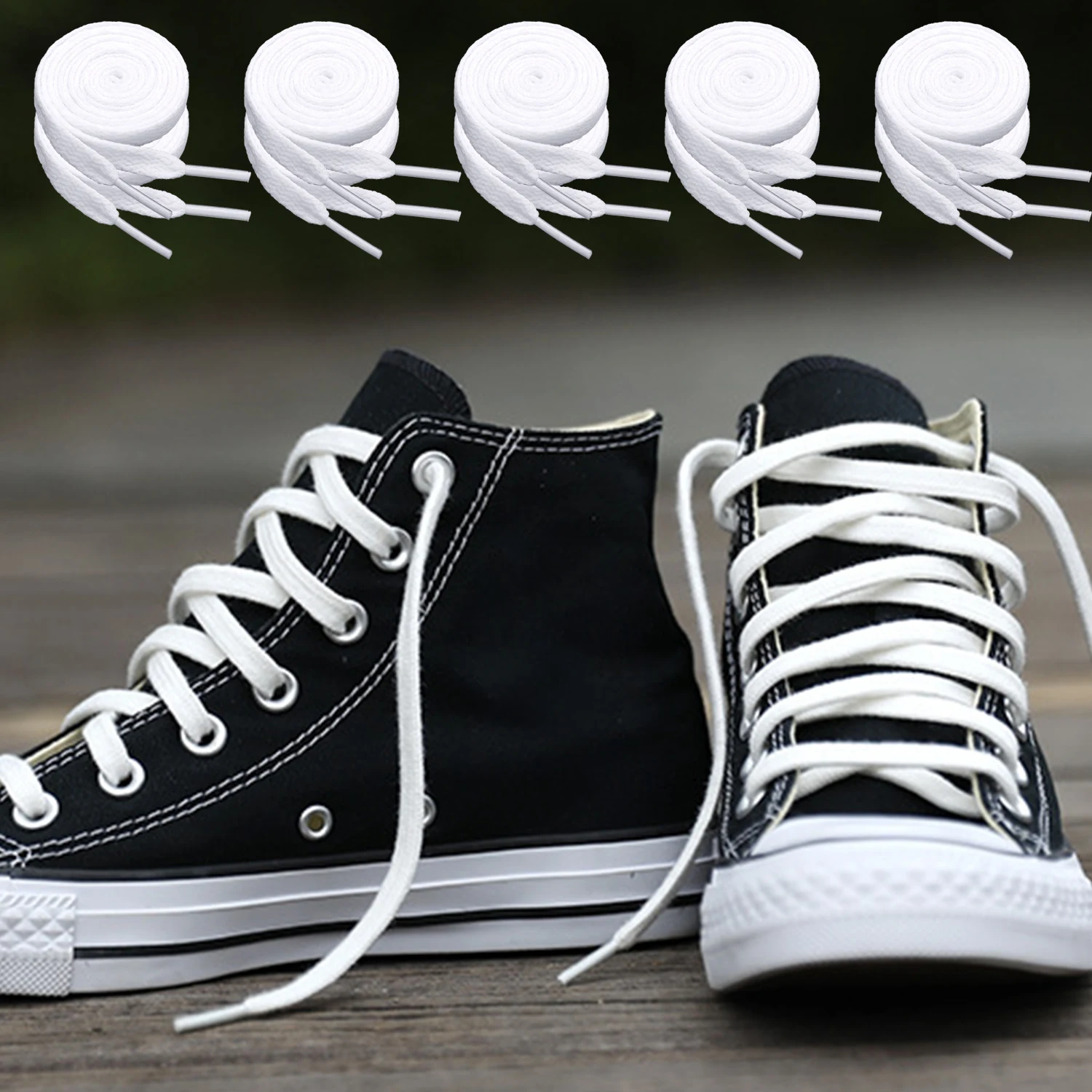 Mehrfarbige Sport-Schnürsenkel, weiß, orange, Sneakers-Schnürsenkel, keine Elastizität, flache Schnürsenkel, lässige Schnürsenkel, Damen und Herren, Spitzenzubehör – Detail 6