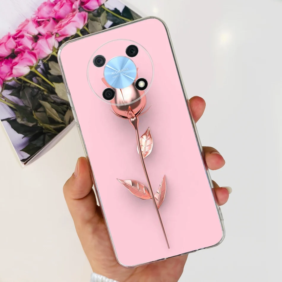 Elegant Printing Soft Silicone Clear TPU Slim Phone Case