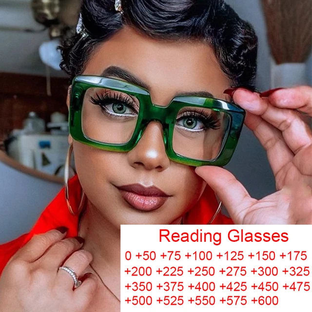 Eye Glasses Prescription Women Square  Oversized Reading Glasses Women -  Vintage - Aliexpress