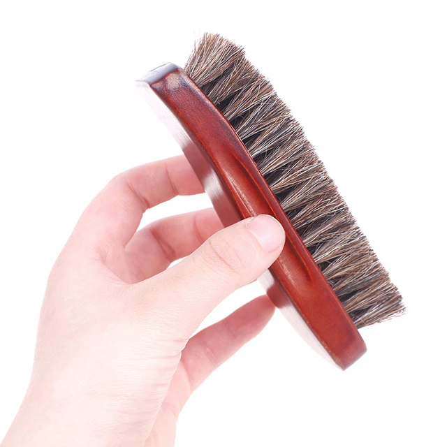 Horse Hair Brush Cleaning Leather  Cleaning Horsehair Shoe Brush - 7.1  Shoe Shine - Aliexpress