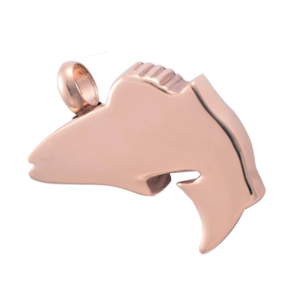 Fish Urn Cremation Necklace for Ashes Stainless Steel 4 colors Memorial Urn Necklace Keepsake Jewelry Gift Men Women 5