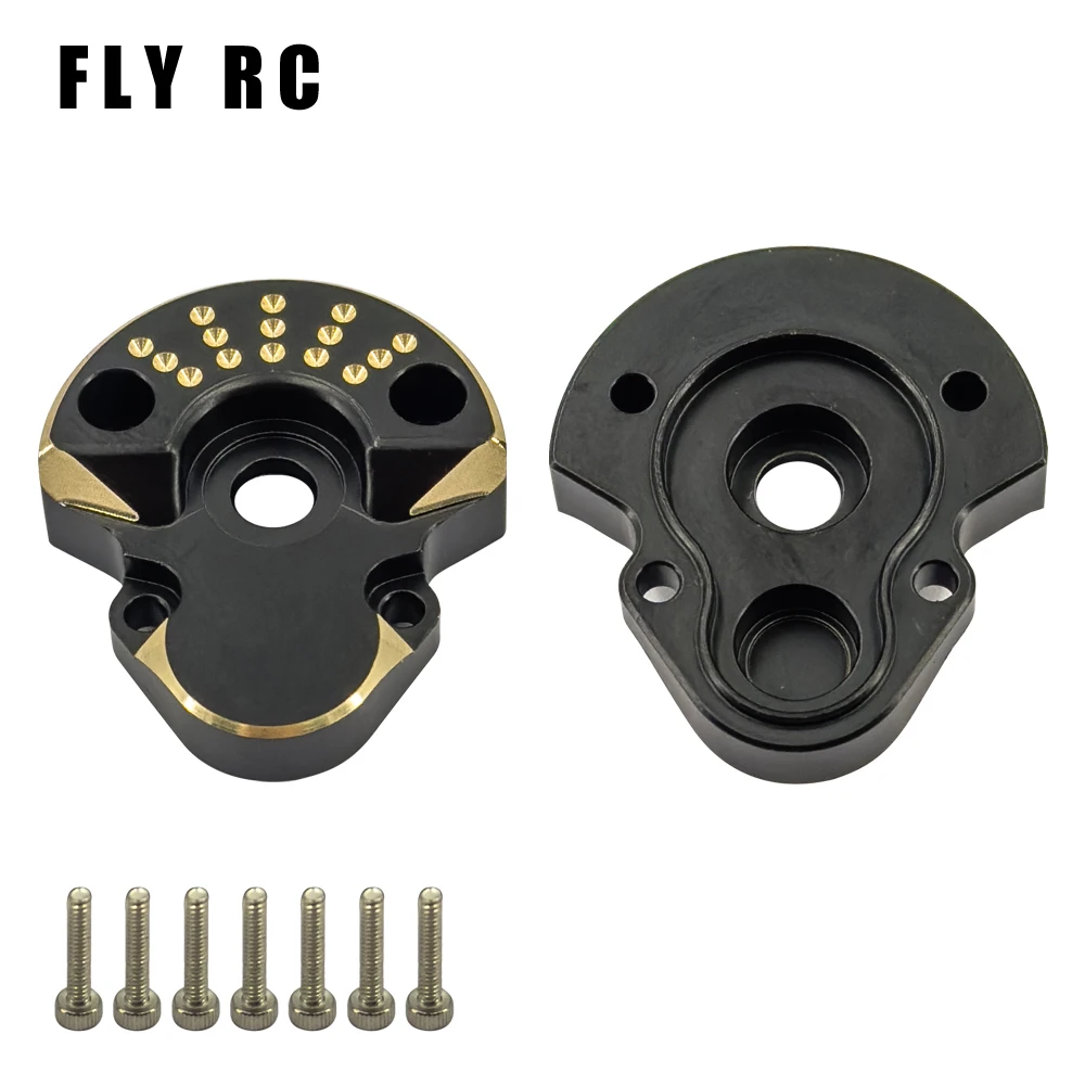 Rc Car Parts Redcat Ascent-18 44g Black Coating Brass Rear Outer Portal Housing Metal Crawler Accessories 1/18 Scale