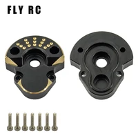 Redcat Ascent-18 Rc Car Upgrade Parts 44g Black Coating Brass Rear Outer Portal Housing Metal For Crawler Accessories 1/18 Scale 1