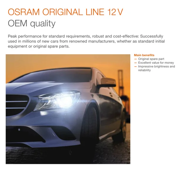 ORIGINAL LINE H7  OSRAM Automotive