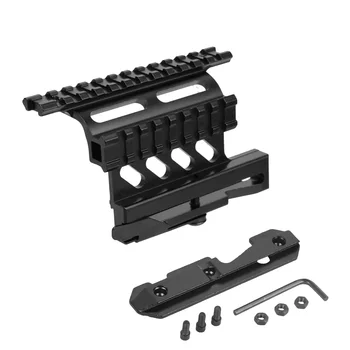 Supporto Laterale Tattico per Fucili ad Aria Compressa AK, Montaggio Picatinny Superiore per Laser, Accessori per Fucili Airsoft SAIGA AK47 AK74
