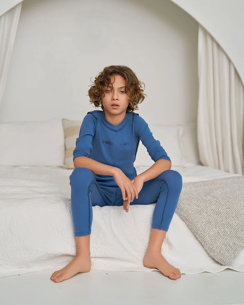 AS 2025 Summer Fashion Kids Pjs Comfortable Girl Boys Homeclothes Baby stretchy 2