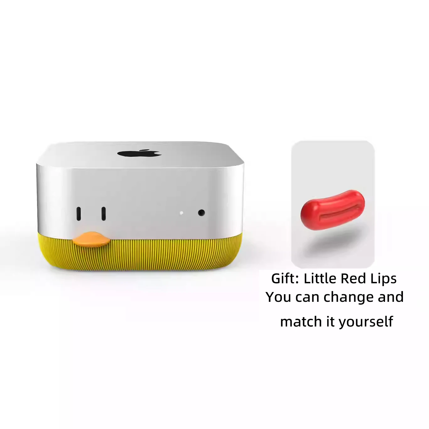 3D Printed Mac Mini M4 Desktop Stand with Integrated Power Button &ndash; Cute & Functional