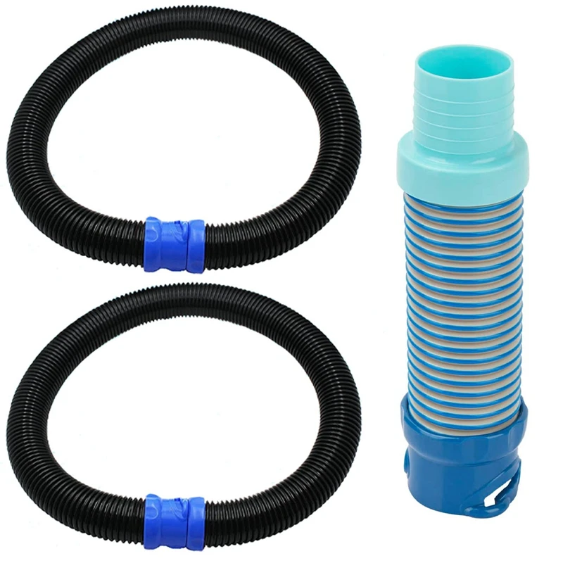 

39 Inch R0527700 Pool Vacuum Hose Twist Lock Hose X77094 Pool Vacuum Hose Adapter Set For MX6 MX8 Pool Cleaner Black