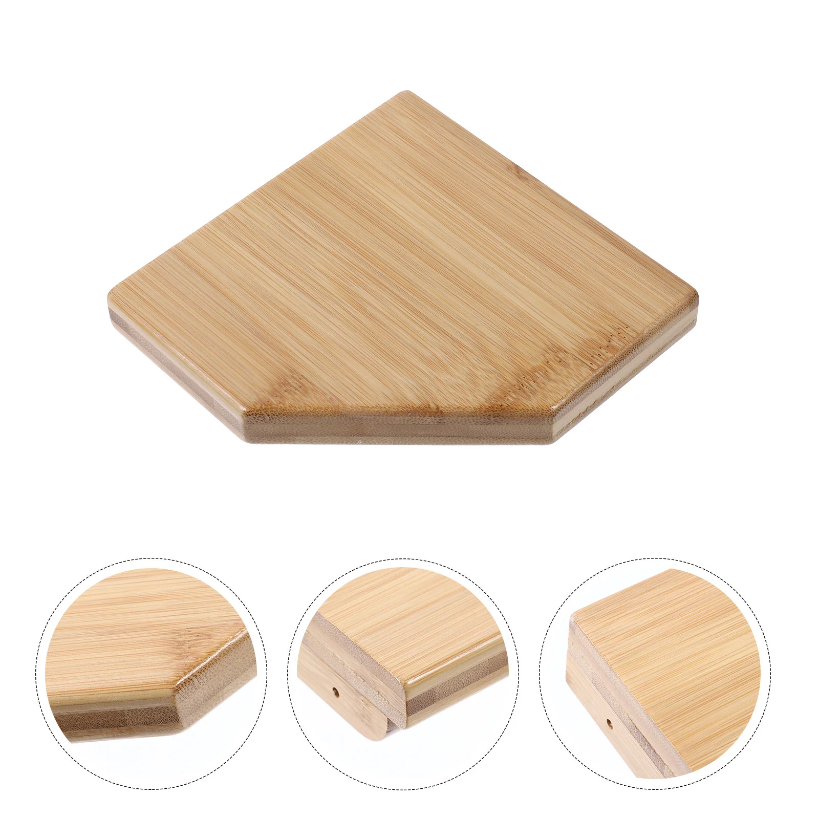 

Corner Shelf Wall-mounted Sundries Holders Speaker Stand Wooden Floating Bamboo Storage Ornament Baby