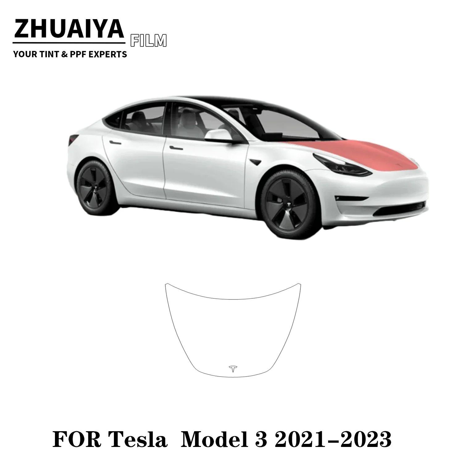 

2017-2024 для Tesla Model 3 Full Hood PPF Защитная пленка для краски 8mil пленка для кузова автомобиля