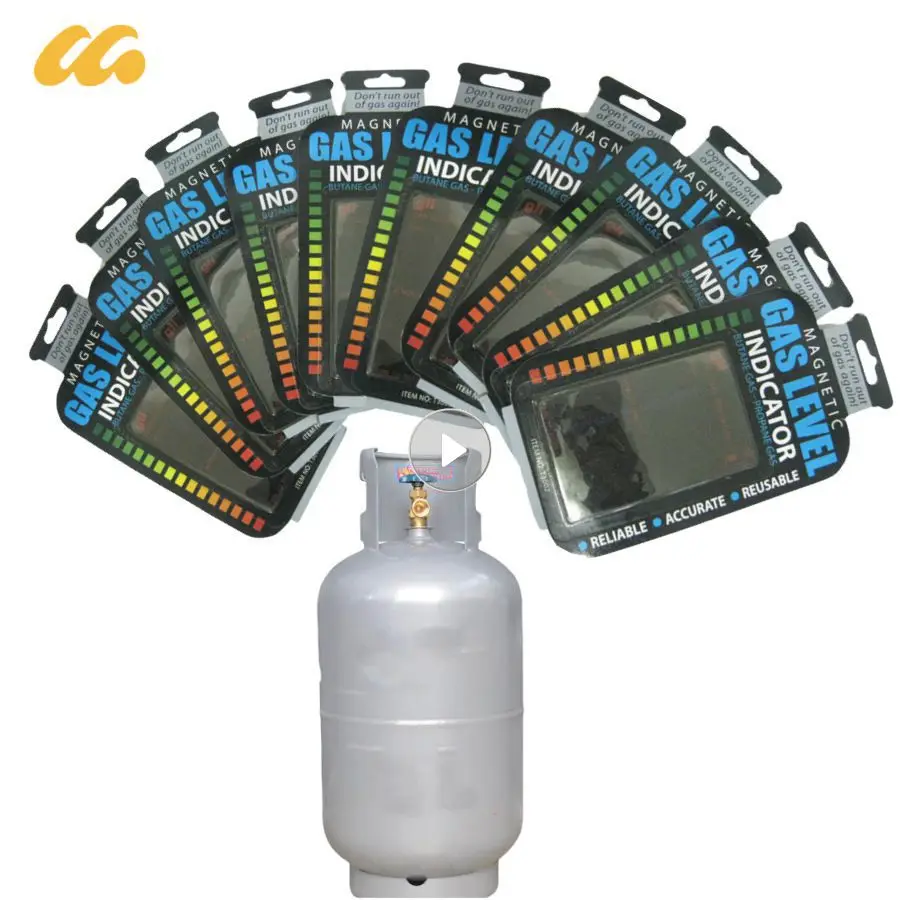 Gas Level Indicator Propane Butane LPG Fuel Gas Tank Level Indicator  Magnetic Gauge Caravan Bottle Temperature Measuring Stick