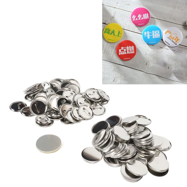 Blank Button Making Supplies 50mm DIY Crafts Metal Button Pin