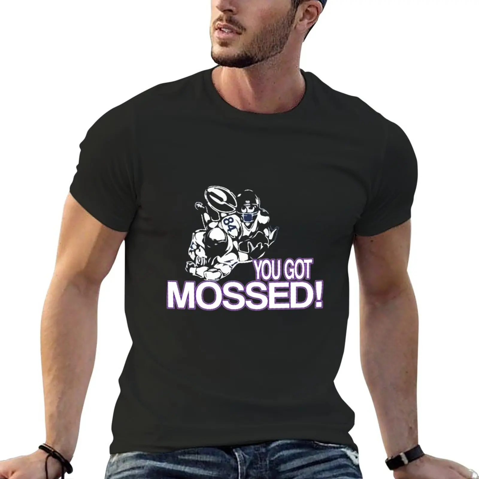 Divertente You Got Mossed Youth Vintage Retro Football Quote T-Shirt Plain T-Shirt Anime T-Shirt Manica Corta Da Uomo