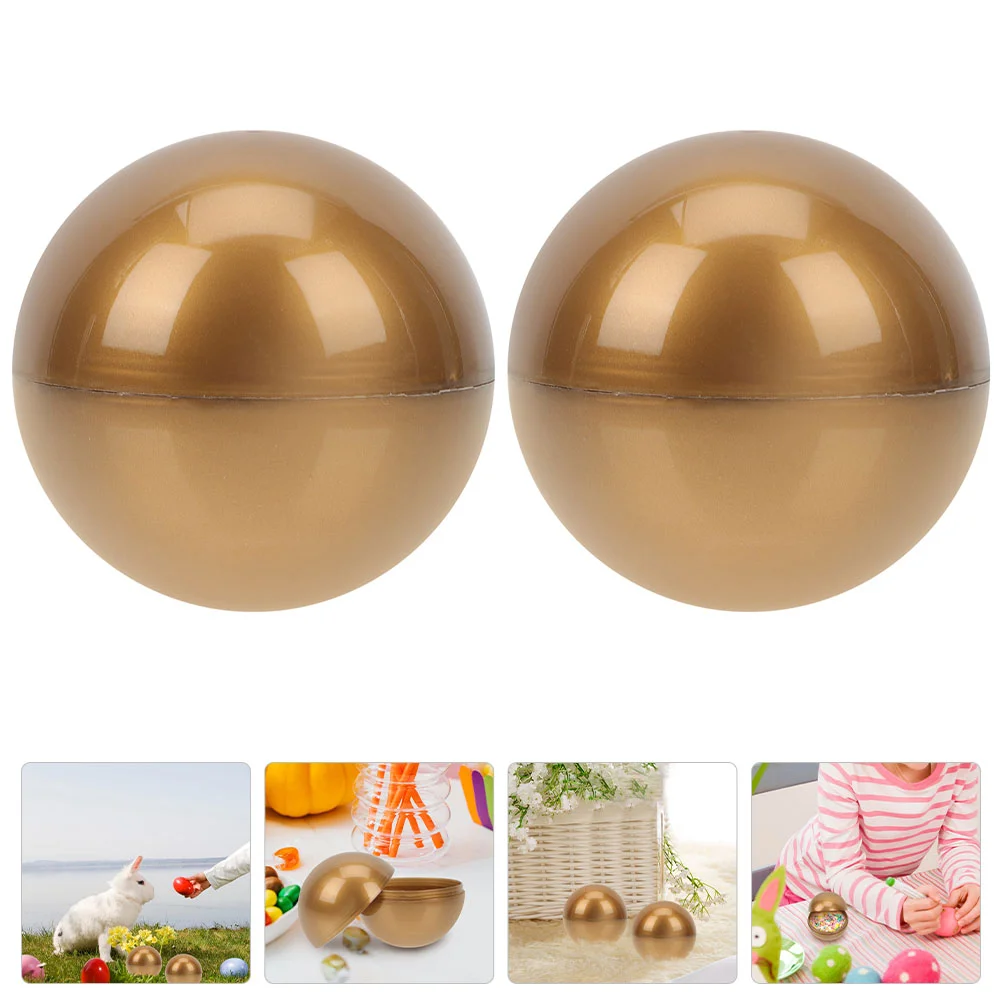 

2 Pcs Spherical Lottery Ball Child Prom Accessories Sphere Game Balls Plastic Props