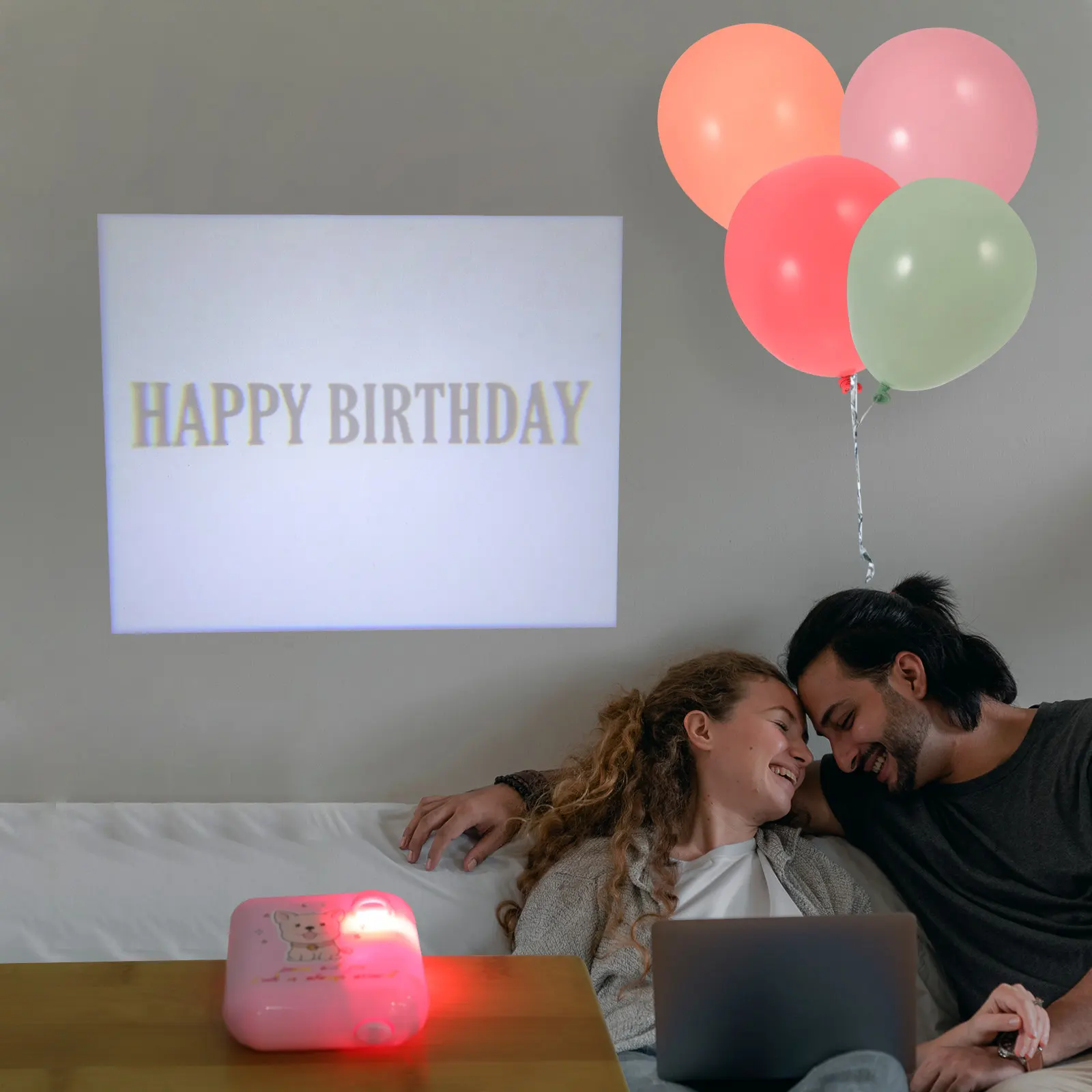 생일 프로젝터 조명 장 프로젝션 램프 생일 파티 낭만적인 분위기 더 큰 프로젝..