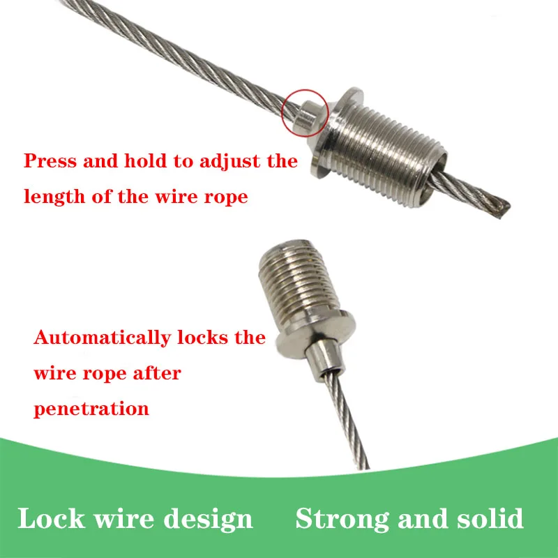 Send Nut Copper Tension Head Wire Rope Lifting Code Adjustable Self-Locking Connector M6M8M10M12 Lighting Hardware Accessories