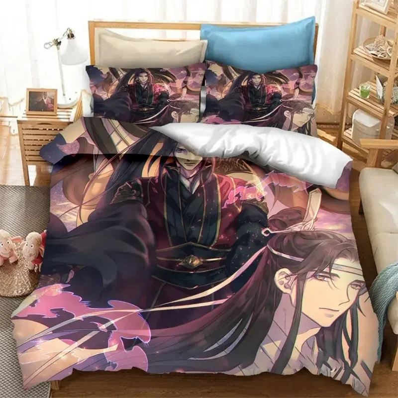 Grandmaster of Demonic Cultivation Mo Dao Zu Shi Bedding Set Boys Adults Kid Duvet Cover Bed Cover Single Queen King Double 2