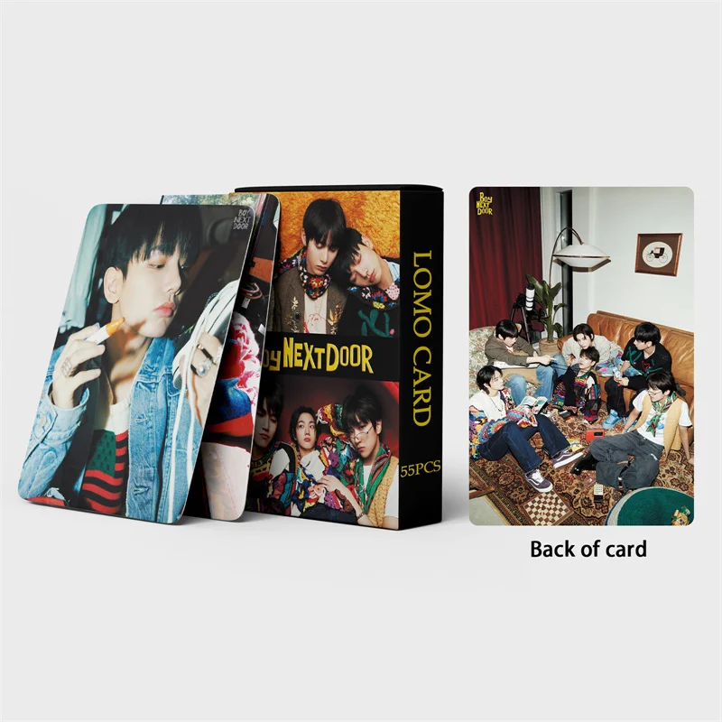 55 Cards/set BOY NEXT DOOR Small Card Lomo Card WHO! Park SungHo Lee SangYoung Han DongMin Printed Photo Fan Gift Kpop lomo cards album cards
