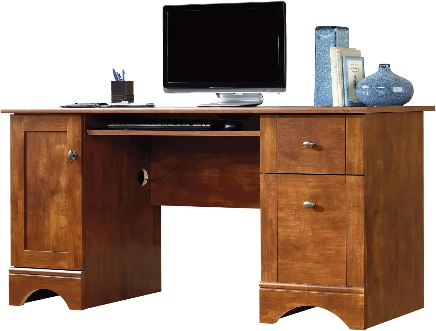 

Computer Desk, Brushed Maple finish