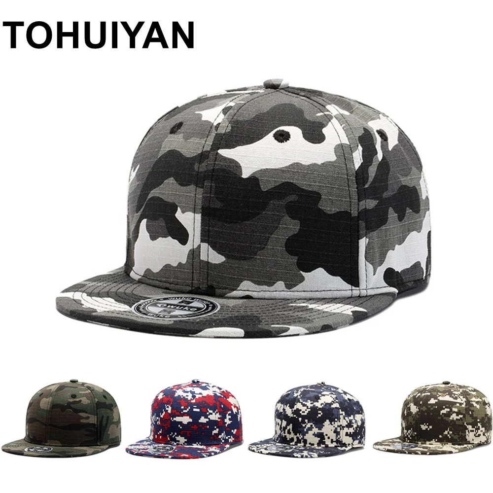 Tohuiyan Camouflage Baseball Cap Men 