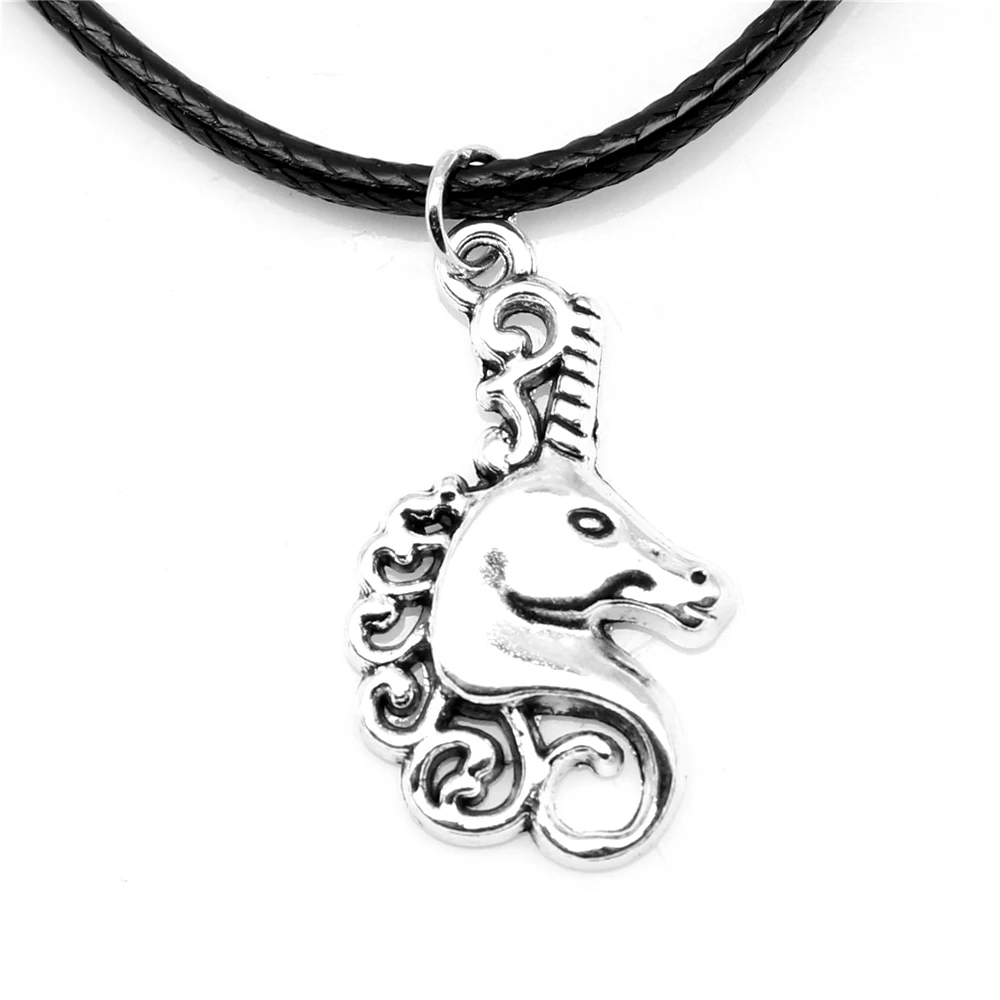 

1 Piece Unicorn Woman Necklac Girls Jewelry 16x26mm