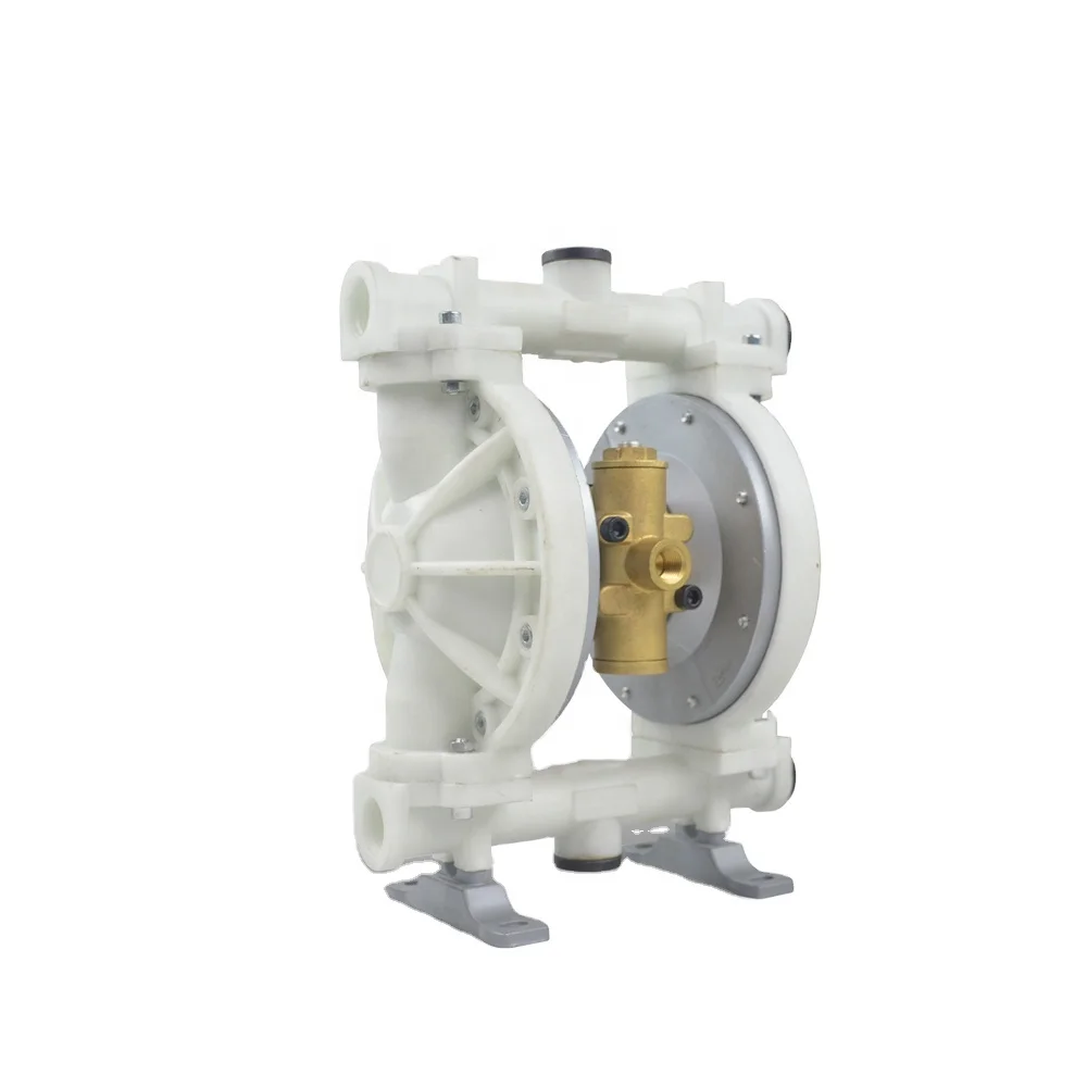 

YONJOU QBY-15 1/2inch Stainless Steel/Aluminum Alloy/PP Small Chemical/Oil Pneumatic Double Diaphragm Pump
