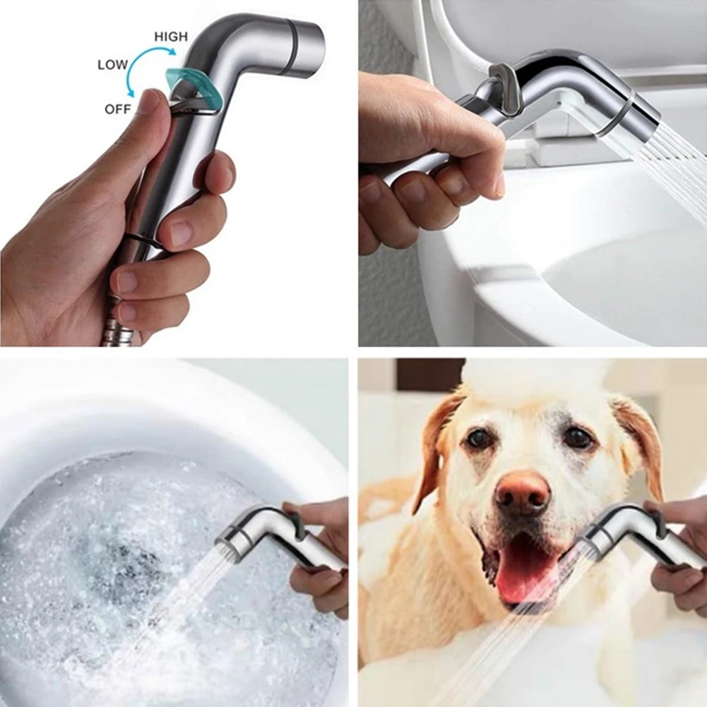 Description Picture 3 of itemBathroom Fixture Bidets Flow Adjustable Sprayer Health Faucet Hand Shower Easy Control ABS Water Save No Splash For Elders