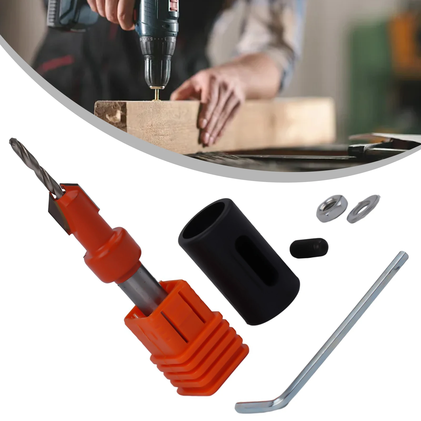 

Power Tools Drill Bit 3.5X10 3X10 4X10 With Power Drills 8mm Round Shank Alloy Steel Counterbore Countersinking