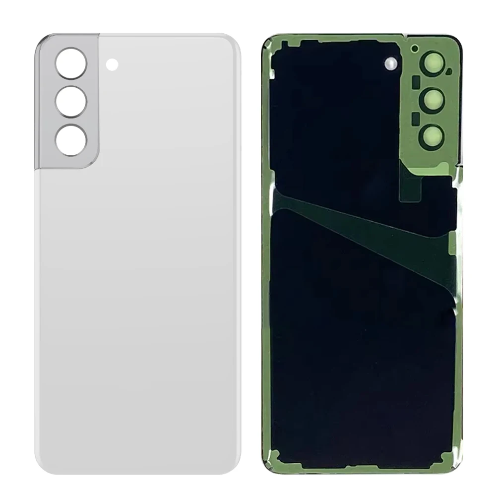 삼성 갤럭시 S21 5G SM-G991B G991B/DS G991U용 뒷면 커버 후면 도어 교체 배터리 케이스, 후면 하우징 커버 +카메라 렌즈