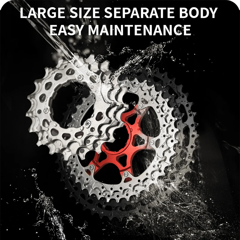 BUCKLOS Bicycle Cassette MTB Road Bicycle Flywheel 8/9/10/11/12Speed Freewheel HG Structure for Shimano 11 Speed Bike Parts