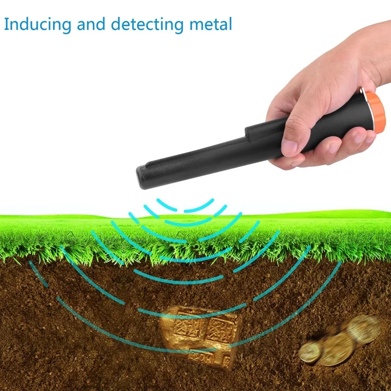 MD 720 Handheld Metal Detector 360 Search Portable IP68 Waterproof Metal Detector Rod For Underground Treasure