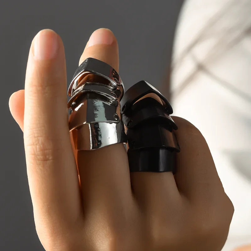 Anime Oosaki Nana Same Scroll Joint Armor Ring Punk Gothic Rock