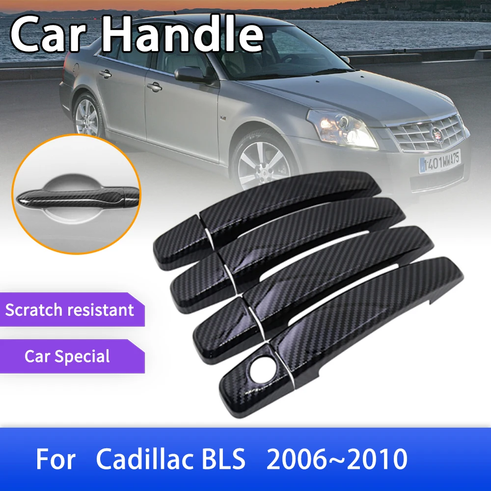 

Carbon Fiber Door Handle Cover for Cadillac BLS 2006 2007 2008 2009 2010 Car Protective Film Styling Accessories Stickers Trim