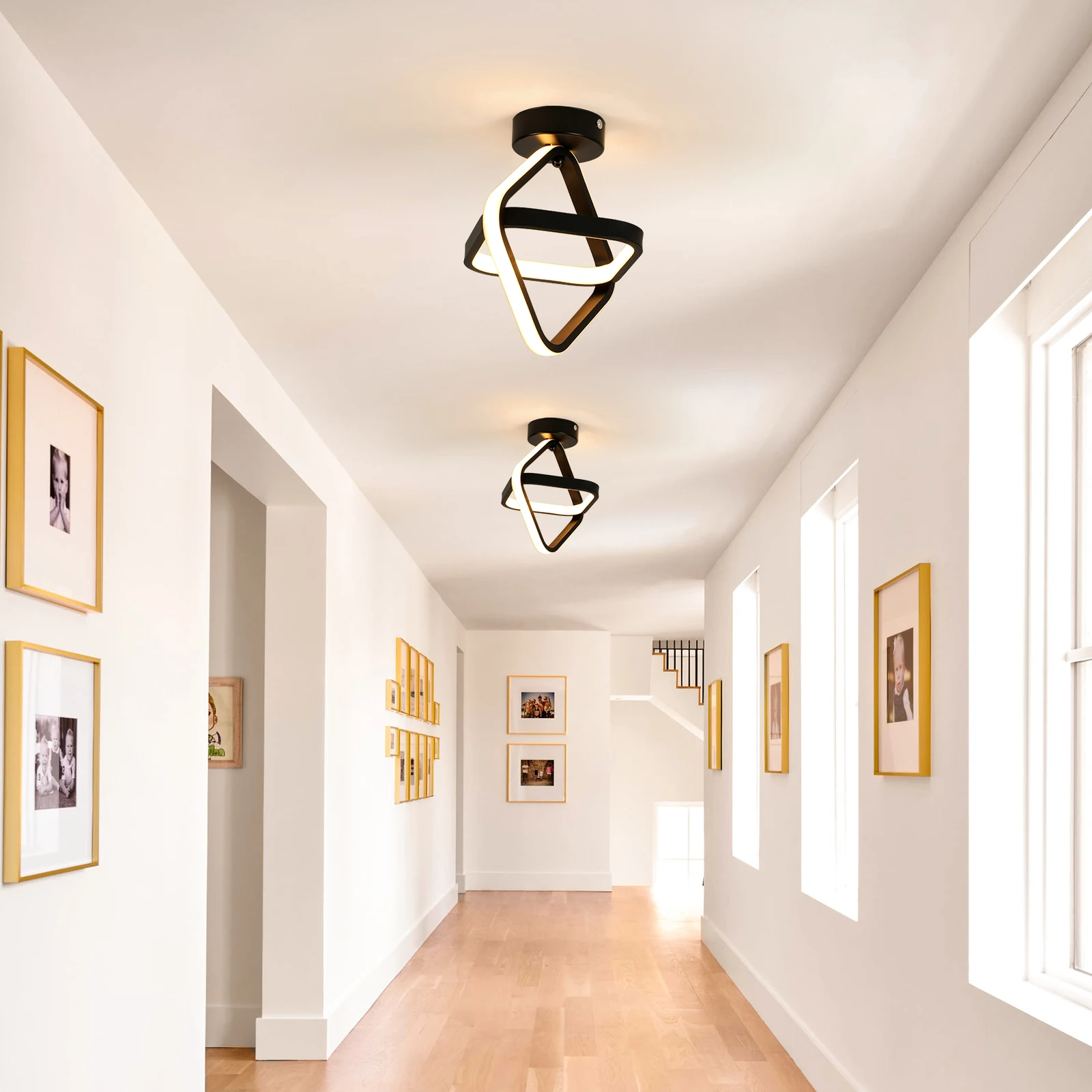 Modern Ceiling Lamp,Hallway Ceiling Lamp square 24W 2700LM,LED Ceiling Light for Hallway Balcony Cabinet, Warm white light: 3 - 5 Days Free Delivery Only UK 3000K
