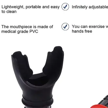Respiratore per la respirazione Respiratore polmonare Attrezzatura per il fitness Silicone respiratorio Allenamento ad alta quota Strumento per esercizi espirativi all'aperto