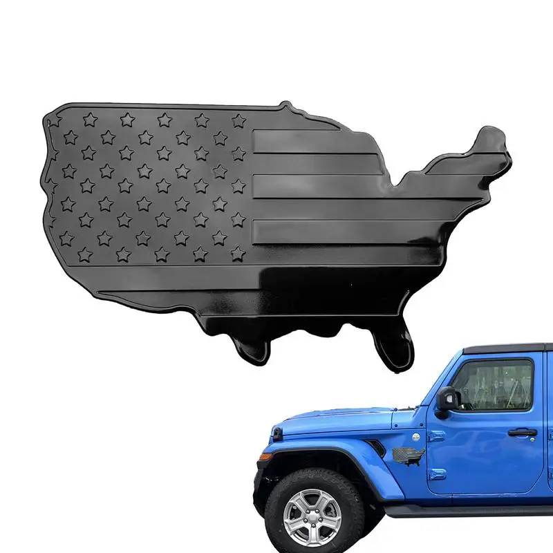 

Country Stickers Country Stickers With Double-sided Tape Matte Black Coating World Stickers United State Map Decal With