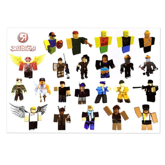 Roblox Temporary Tattoo stickers original random 1PCS action figure surprise Cartoon kids girl boy Christmas birthday gifts Toys 3