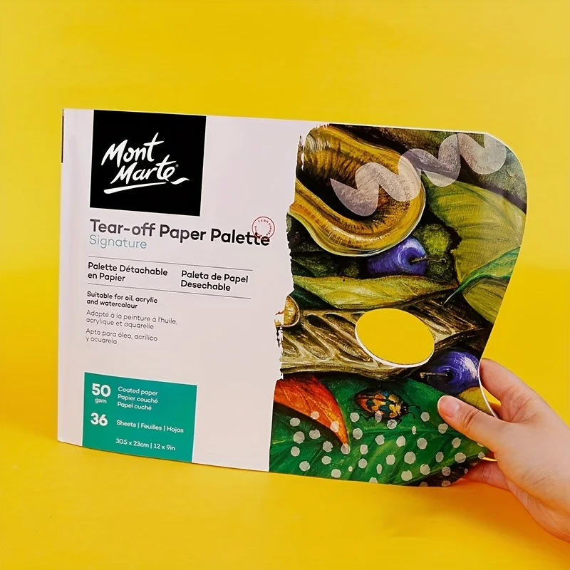Tear-off Paper Disposable No-Clean Tear-Off Portable Outdoor Tools Oil Painting Gouache Palette_voghion.com