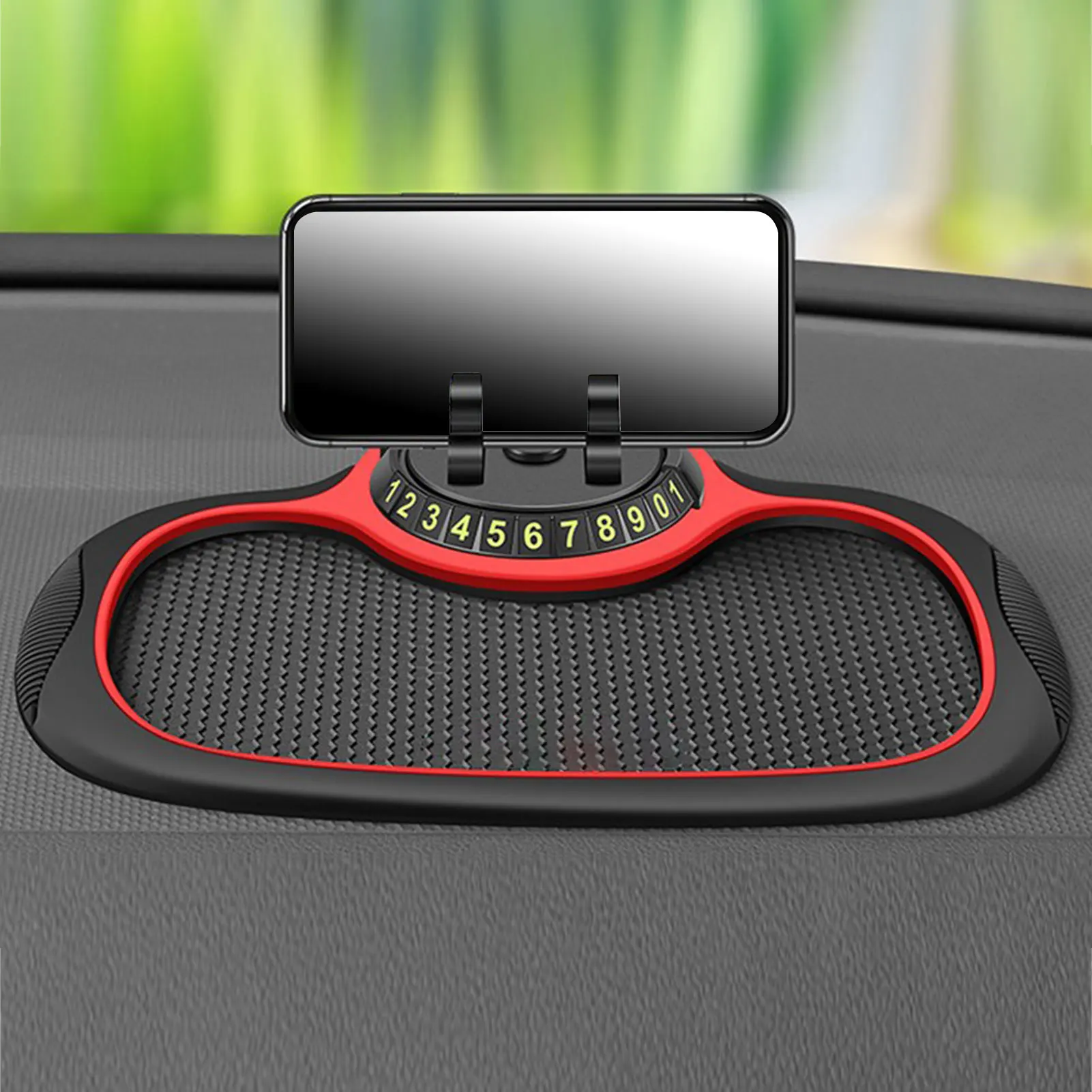Car Dash Organizer Antislip Car Holder Mat Pad 3 In 1 Dashboard Stand