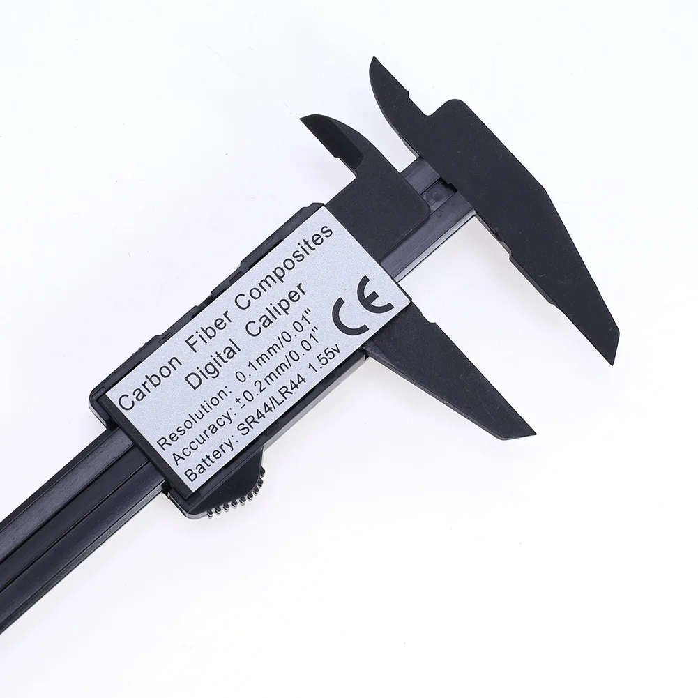 0-150mm LCD 디지털 버니어 캘리퍼스 플라스틱 섬유 고정밀 개조 작업 설치 측정 장비