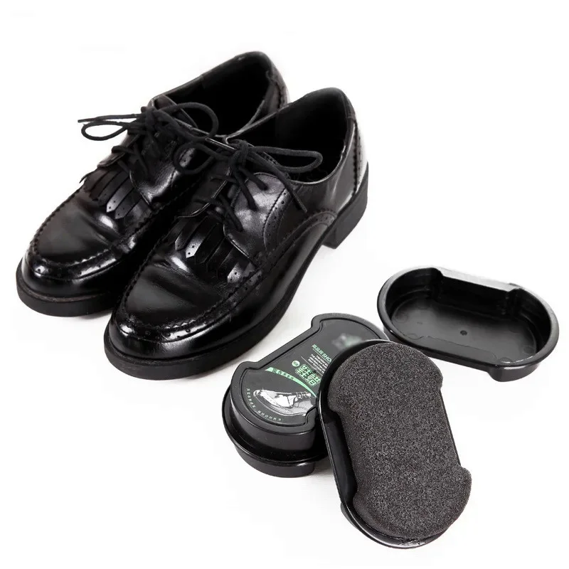 One Shine-Double Sided Leather Shoes Brush, Color less Wax Brush, Shoe Polish Sponge Tool
