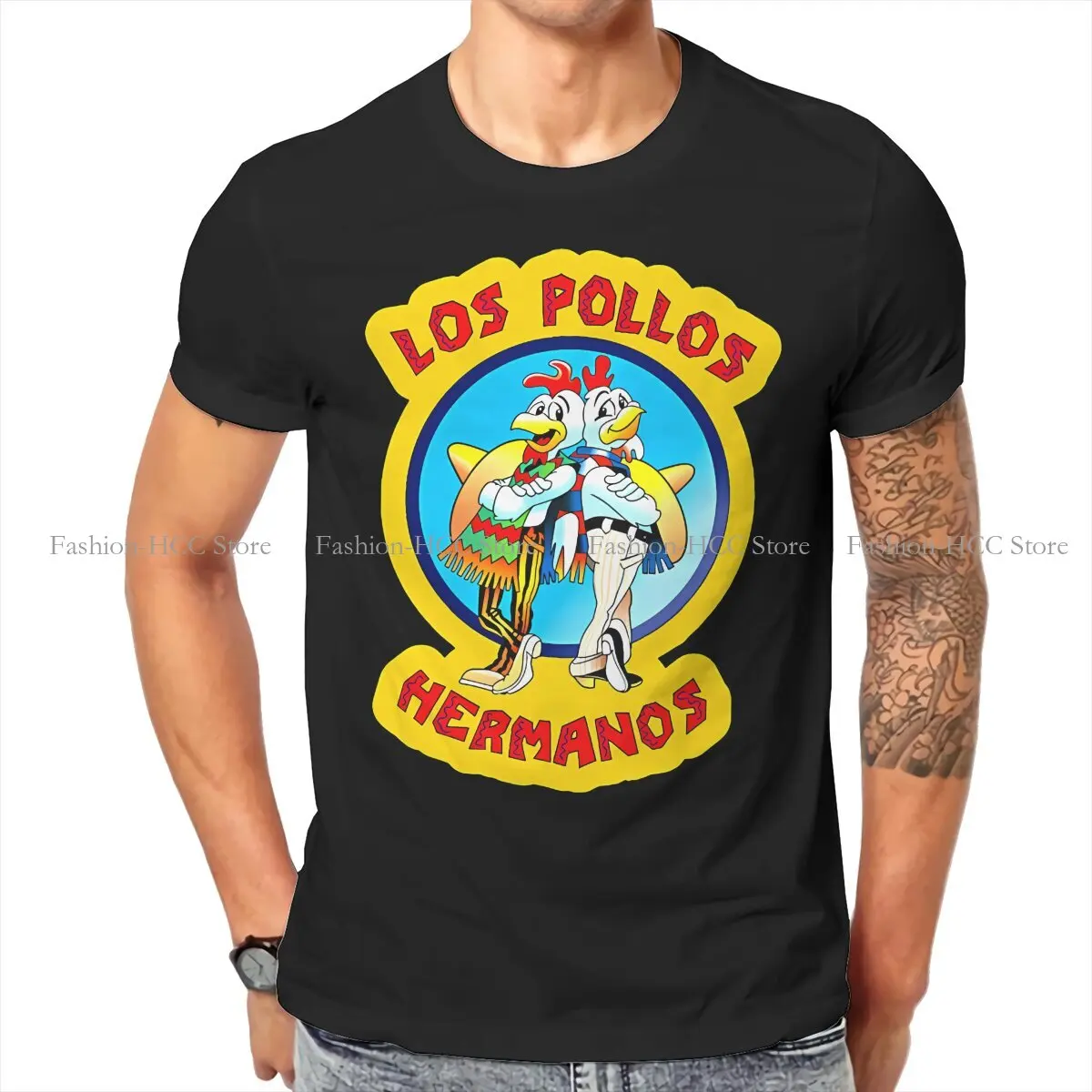 Cool Le Più Nuove Magliette Los Pollos Hermanos Fried Chicken Shop Men Harajuku Maglietta Streetwear In Puro Cotone