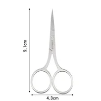 1PC Nail Cuticle Tool Accessories Scissors Nails Art Scissor Makeup Eyebrow Eyelash Trimmer Facial Hair Remover Manicure Scissor 2